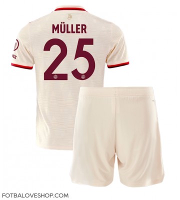 Bayern Munich Thomas Muller #25 Dětské Alternativní Dres 2024-25 Krátký Rukáv (+ trenýrky)